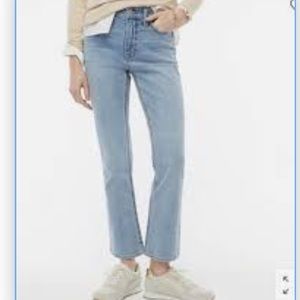 J Crew Mid Rise Flare Crop Size 28